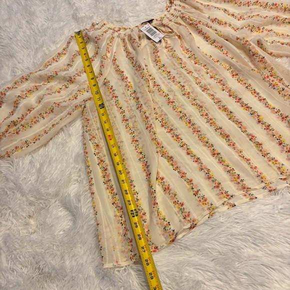 Torrid Chiffon Peasant 3/4 Raglan Blouse Size 2X NWT - Picture 5 of 13